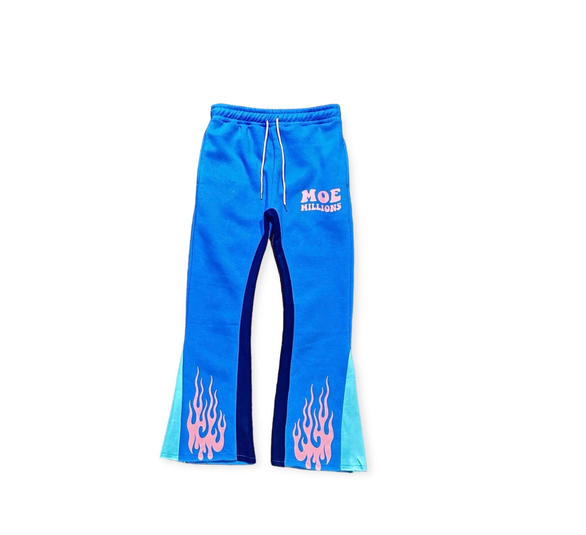 Moe Millions Blue and Pink Flame pants